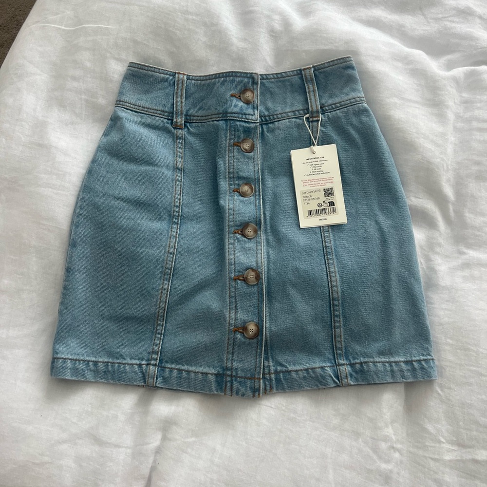 Sézane Light Blue Denim Skirt - Picture 4 of 6